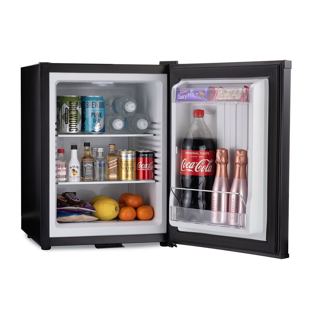 Hotel Mini Bar Barcool 40 Litre Black Storage with Snacks and Drinks Inside